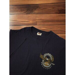 Harley Davidson‎ Motorcycles Shirt Black Men's XL Elk Mountain New Hampshire SS